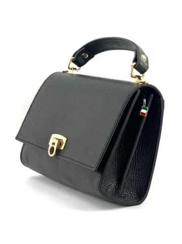 Florence Florence Handtasche Leder schwarz ca. 23cm
