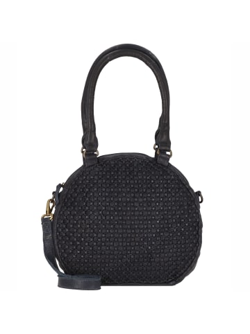 Greenland Nature Femi & Nine Schultertasche Leder 34 cm navy