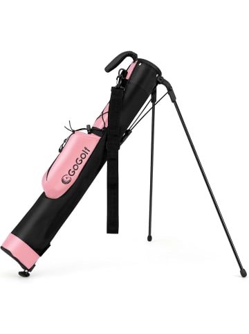 COSTWAY Golf Pencil Bag mit Ständer in Rosa