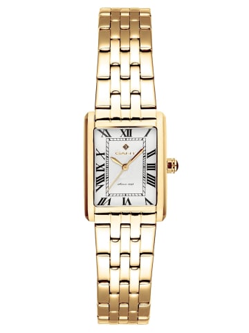 Gant Damen-Armbanduhr Quarz Rechteckig Rhode Island Mini Goldfarben