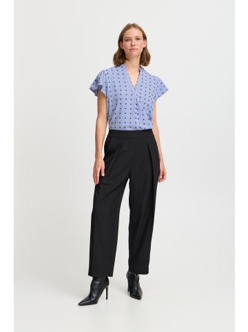 b. young BYIPRIK SS BLOUSE - LIGHT WOVEN Regular fit in Vista Blue Mix