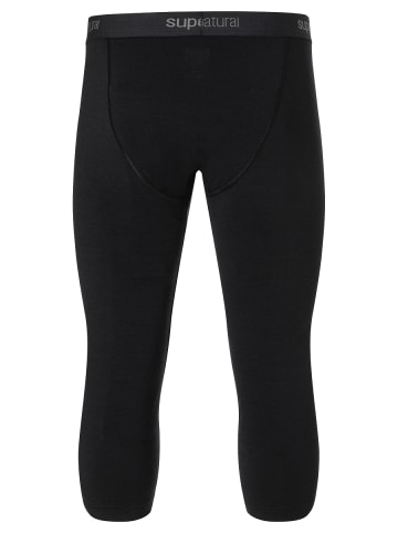 super.natural Merino Unterhose M ARCTIC230 TIGHT 3/4 in schwarz