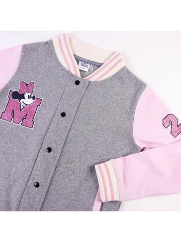 Cerda Sweatjacke Disney Minnie Mouse in Grau-Rosa
