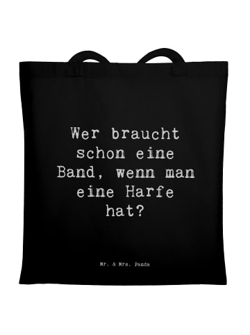 Mr. & Mrs. Panda Shopper Spruch Harfenzauber mit Spruch in Schwarz