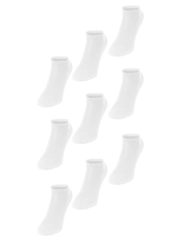 Jako Socken 9er-Set - Bequeme Füßlinge mit Komfortbund in Weiß-2