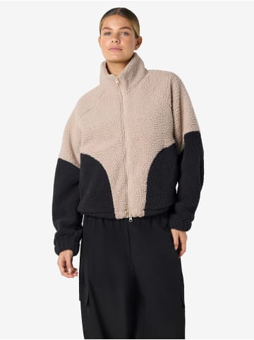 Noisy may Kuschelige Otw Bomberjacke mit Reißverschluss und hohem Kragen in Braun