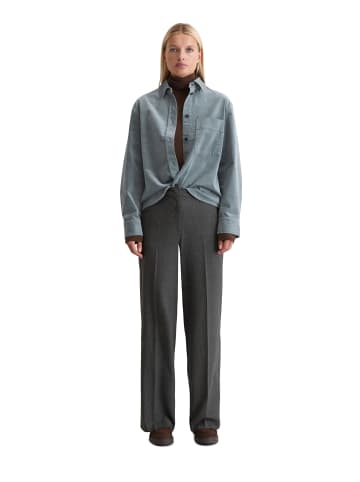 Marc O'Polo Samt-Overshirt relaxed in Slate Blue