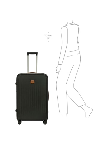 BRIC`s Taormina - 4-Rollen-Trolley L 75 cm erw. (blau) in olive