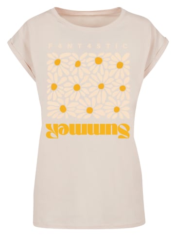 F4NT4STIC Extended Shoulder T-Shirt Summer Sunflower in Whitesand