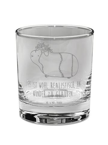 Mr. & Mrs. Panda Longdrinkglas Meerschweinchen Weisheit mit Spruch in Transparent