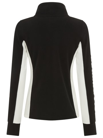 Kangaroos Fleecejacke in Schwarz/w.weiß