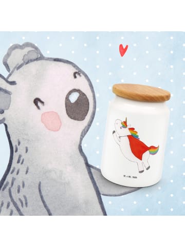 Mr. & Mrs. Panda Teedose Einhorn Super ohne Spruch in Weiß