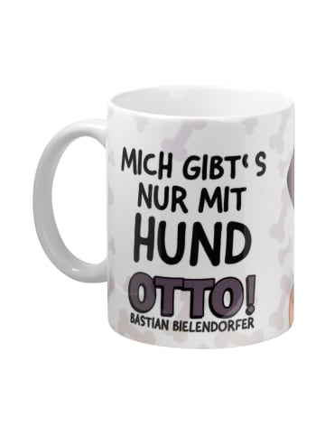 United Labels Bastian Bielendorfer Tasse - Mops Otto! nur mit Hund Kaffeetasse 320 ml in weiß