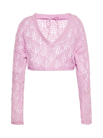 Swirly Damen Pullover in Pink