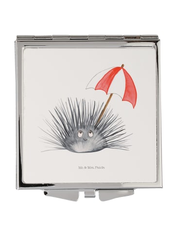 Mr. & Mrs. Panda Schminkspiegel Seeigel ohne Spruch in Weiß