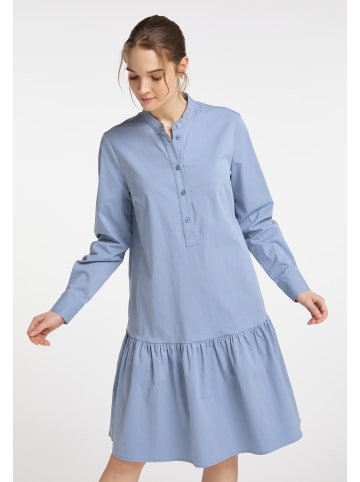 DreiMaster Klassik Hemdblusenkleid in Graublau