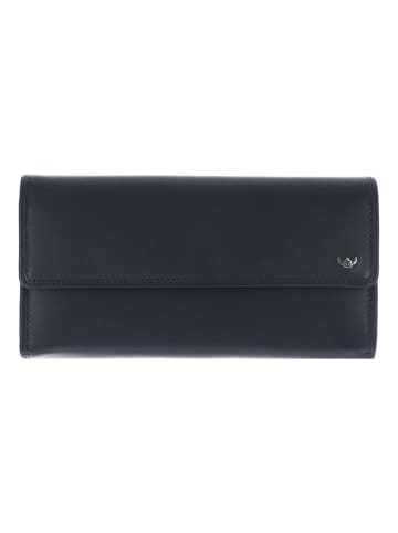 Golden Head Polo Geldbörse RFID Leder 19,5 cm marineblau