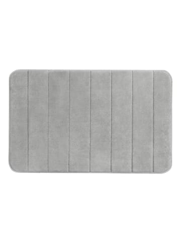 Wenko Badteppich Memory Foam Stripes, Light Grey, Badteppich Mod. Stripes Memory Foam, Light Grey in Grau