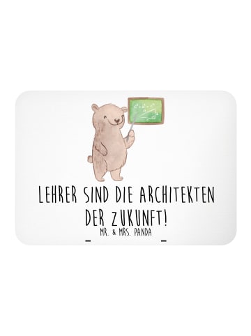 Mr. & Mrs. Panda magnet Lehrer Zukunftsarchitekten mit Spruch in Weiß