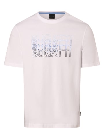 Bugatti T-Shirt in weiß