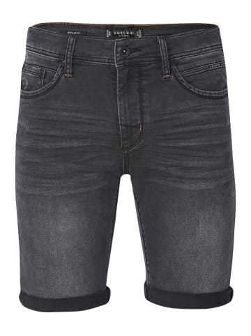 KOROSHI RegulÃ¤re jeans-bermuda-shorts mit fÃ¼nf taschen in SCHWARZER DENIM