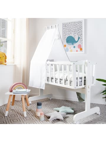 roba Babywiege miffy® + Feststellfunktion & Ausstattung 90 x 40 cm - Weiß