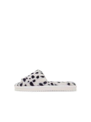 Flip Flop Hausschuh "slide*fur dots" in braun