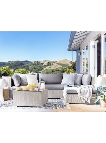 Beliani Kissenbezug SANO in Grau - (W) 76 x (H) 10 x (L) 76 cm