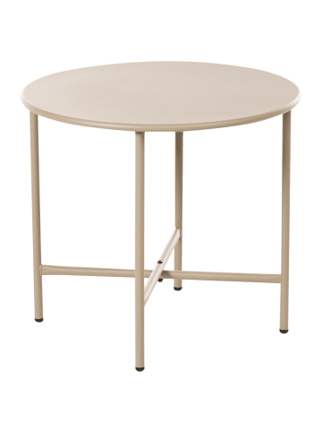 Beliani Beistelltisch OVARO in Beige - (W) 50 x (H) 45 x (L) 50 cm