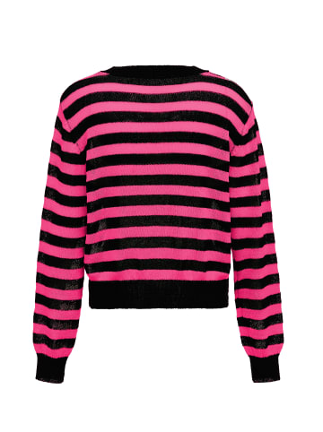 immy Damen Strickpullover in Schwarz Pink