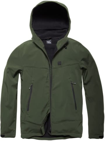 Vintage Industries Softshelljacke in Grün