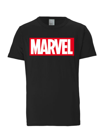 Logoshirt T-Shirt Marvel Logo in schwarz