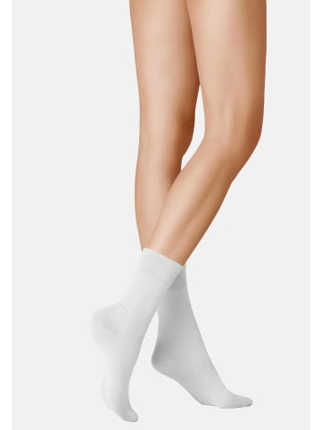 Kunert Socken Finest Cotton druckfrei in White