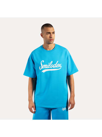 SMILODOX T-Shirt Lorik in Hellblau
