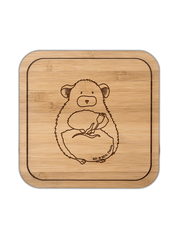 Mr. & Mrs. Panda kork untersetzer Chinchilla Blume ohne Spruch in Transparent