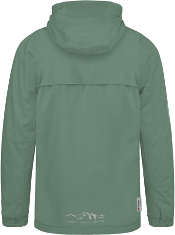 Normani Outdoor Sports Kinder Regenjacke ungefüttert mit Reflektoren in Dunkelgrün