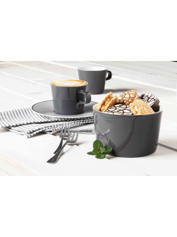 Seltmann Weiden 6er Set Cappuccino-/Teetassen No Limits Moments in Weiß-Grau 0,26 l in weiß-grau