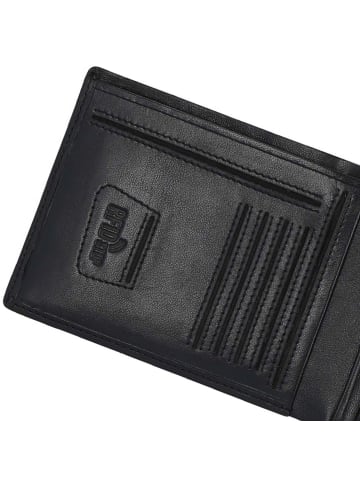 PICARD London 1 Geldbörse RFID Schutz Leder 12.5 cm in schwarz