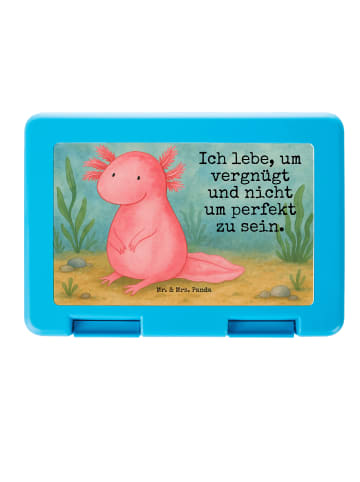 Mr. & Mrs. Panda Bento Box Axolotl Niedlich Design mit Spruch in Weiß