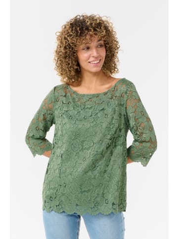 Cream Kurzarm-Bluse CRPria Tight fit in Laurel Wreath