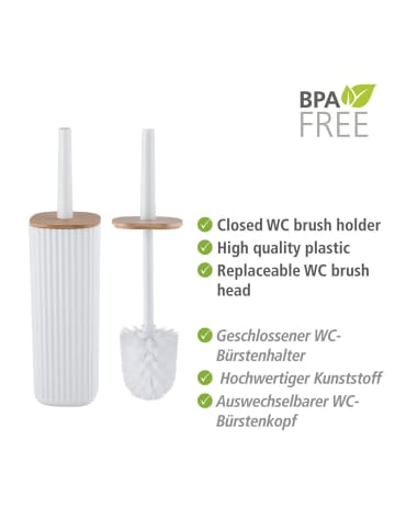 Wenko WC-Garnitur Rotello Weiß, WC-Garnitur Mod. Rotello Weiß in Weiß