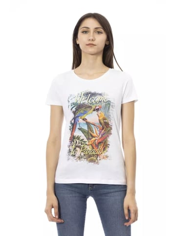 Trussardi Action Braun Weiß Baumwolle Damen T-Shirt