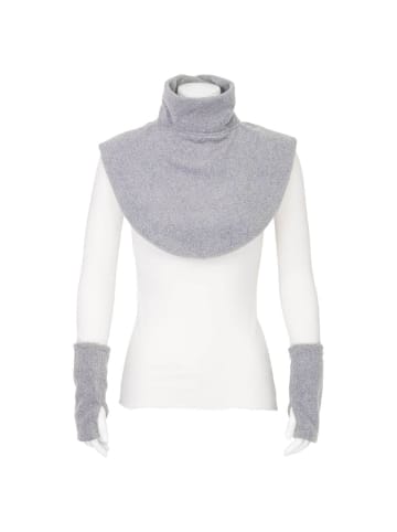 Hoppediz Tragezubehör Fleece Schalkragen und Stulpen in stone