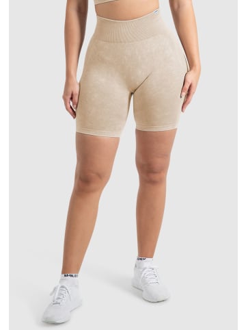 SMILODOX Shorts Batik Scrunch Ruth in Beige