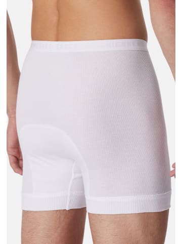 Schiesser Long Short / Pant Original Classics Doppelripp in Weiß