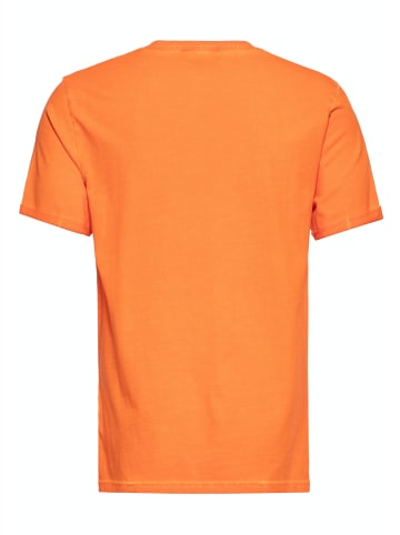 King Kerosin King Kerosin Oil Washed T-Shirt Sacred Wheel in orange