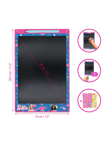 LEXIBOOK® Barbie 11″ Mehrfarben E-Ink Zeichentablett mit Schablonen