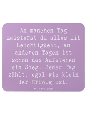 Mr. & Mrs. Panda Mousepad Spruch Leichtigkeit im Alltag mit Spruch in Lavendeltraum