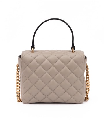 Versace Taupe gesteppt Leder Handtasche
