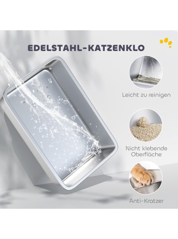 Pawhut Katzentoilette 60,2L x 40,2B x 44,5H cm